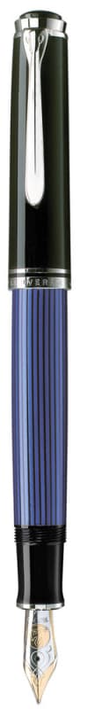 STILOU SOUVERAN M805 F PENITA AUR 18K PLACAT PALADIU CORP NEGRU/ALBASTRU