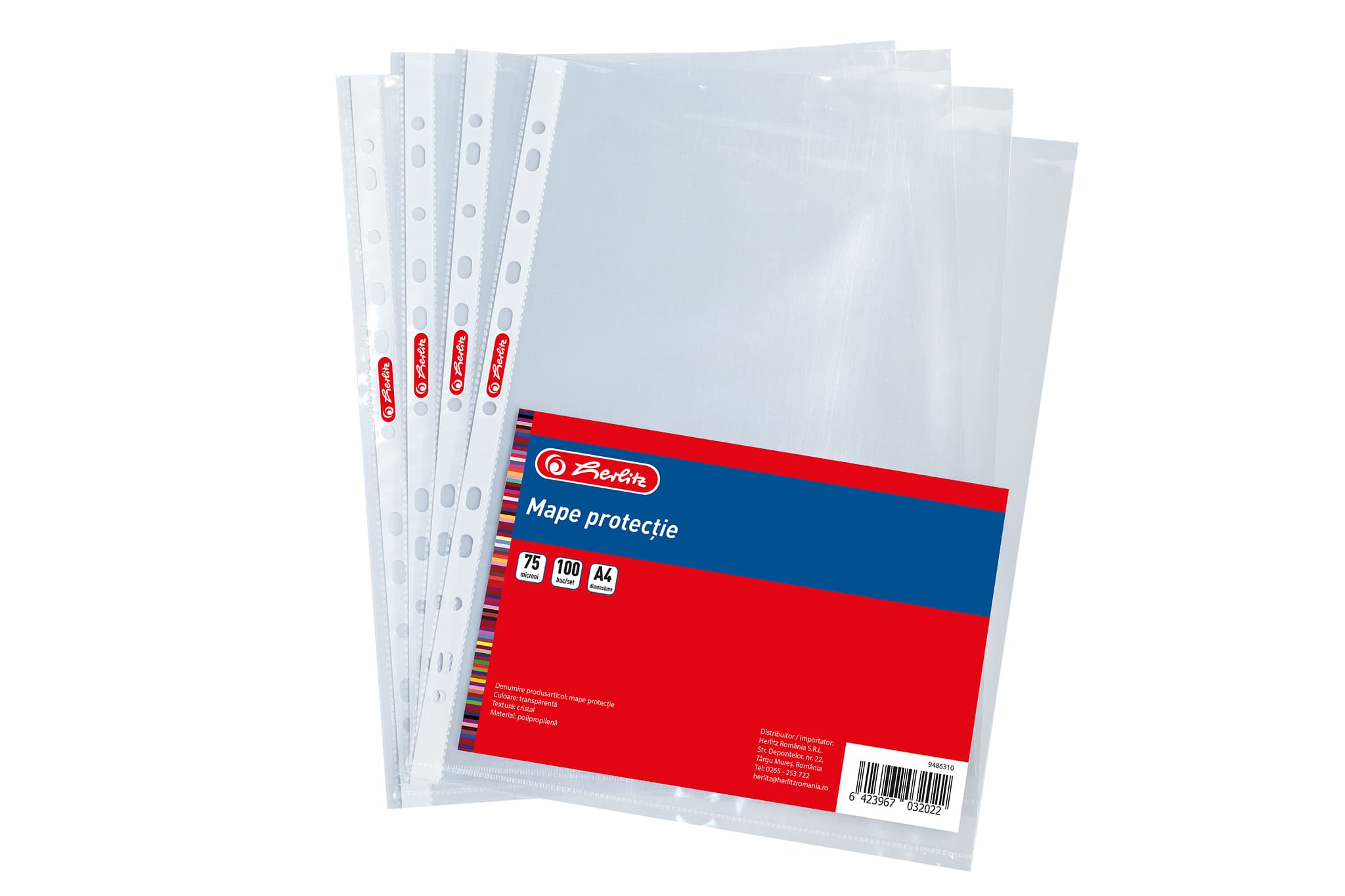 MAPE PROTECTIE A4 75MIC CRISTAL SET100