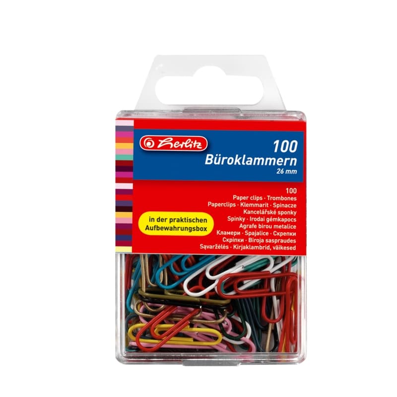 AGRAFE BIROU COLOR 26MM 100BUC/CUTIE HERLITZ