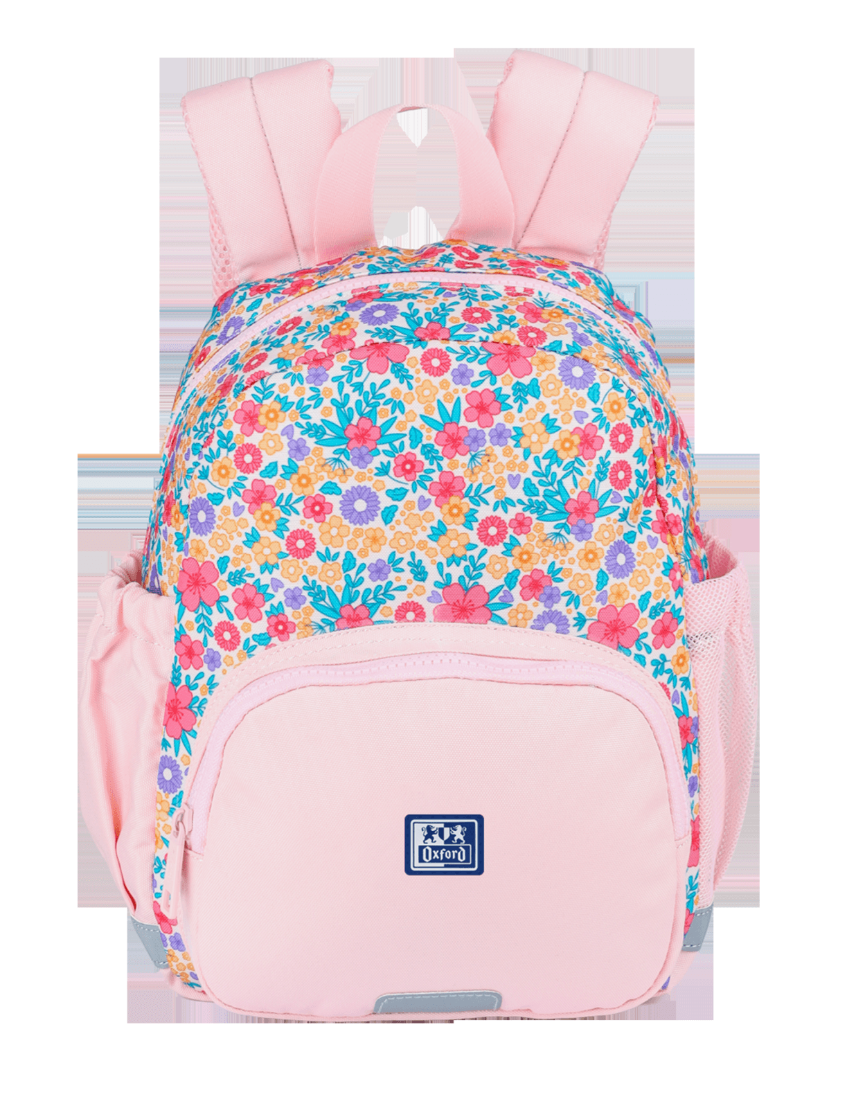 RUCSAC OXFORD 31X23X12CM FLOWERS ROZ