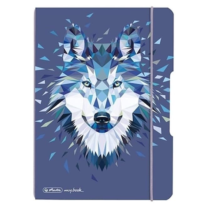 CAIET MY.BOOK FLEX A5 40F 80G/MP PATRATELE WILD ANIMALS WOLF