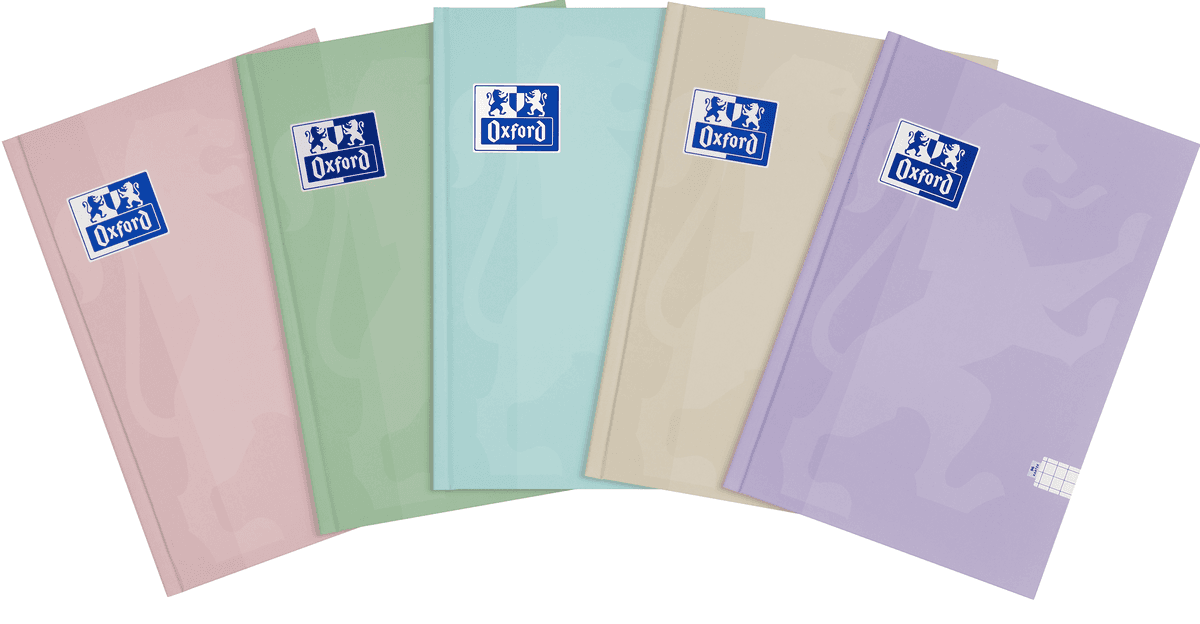 CAIET OXFORD TOUCH PASTEL A5 96F PEFC PATRATELE DIVERSE CULORI PASTEL