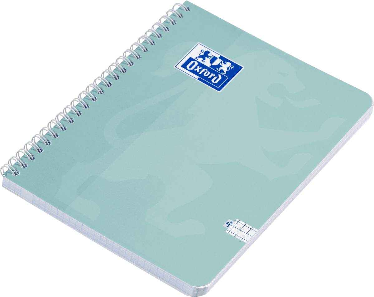 CAIET OXFORD TOUCH PASTEL A4 80F SPIRA SCRIBZEE PEFC PATRATELE DIVERSE CULORI PASTEL
