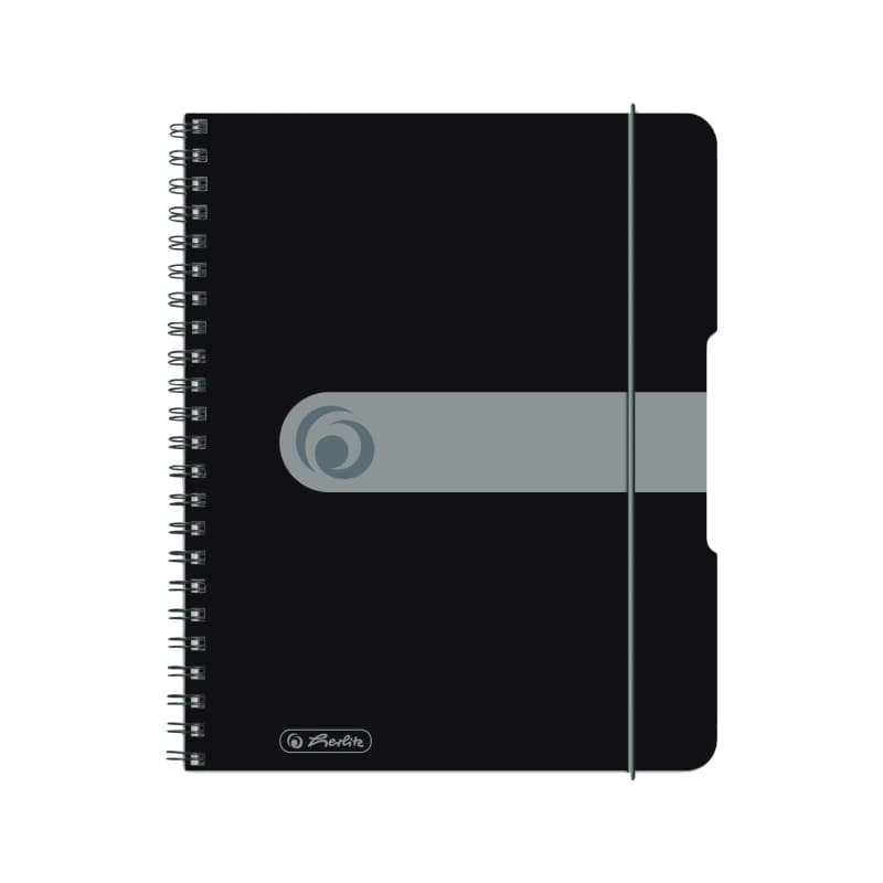 CAIET A5 80F 80G/MP SPIRA PATRATELE EOTG PP NEGRU OPAC