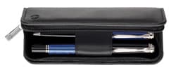 ETUI DE PIELE TG 21 2 INTRUMENTE FERMOAR NEGRU