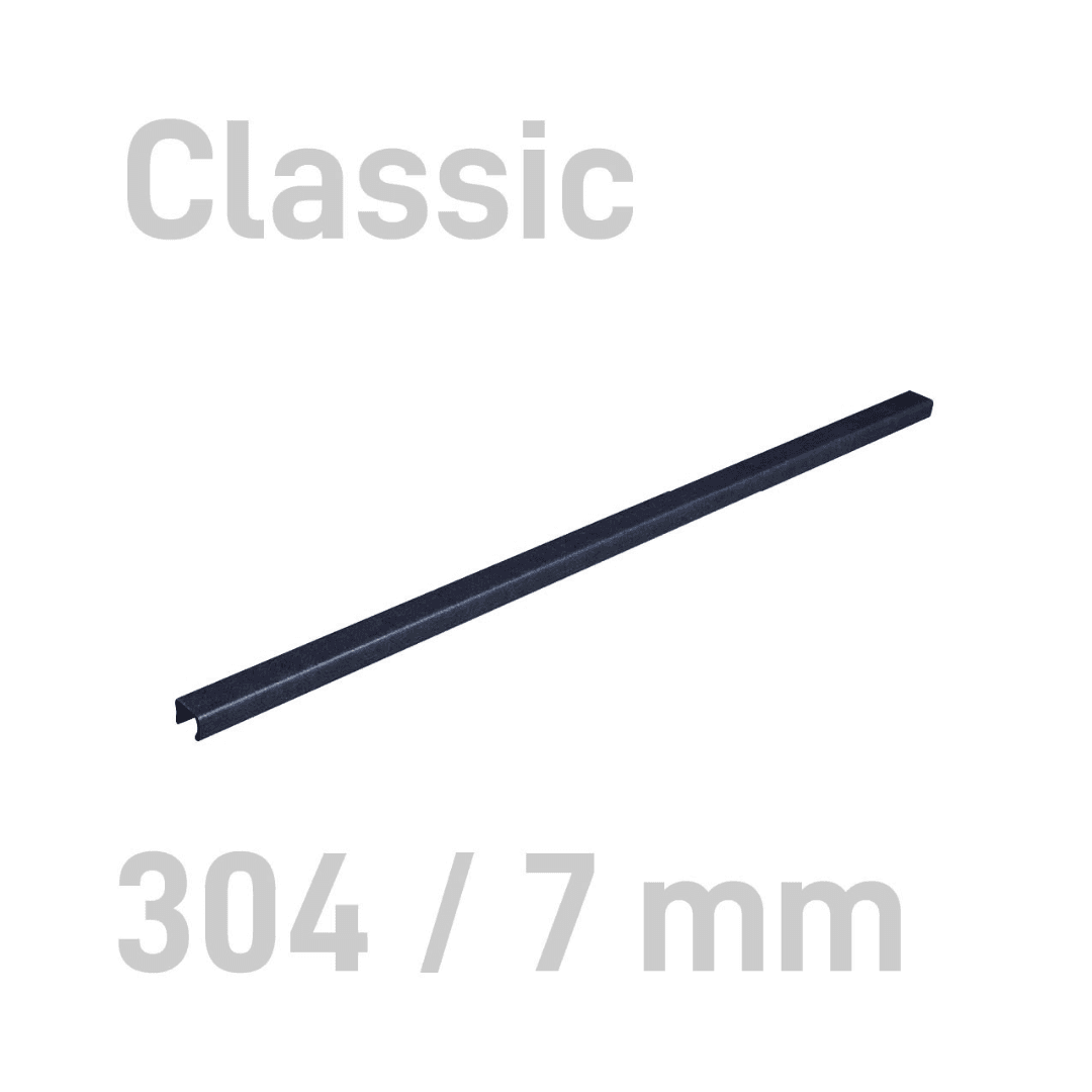 Sina metalica structura panzata, A4, 36-60 pag.( 7 mm) 10 buc/set, Metal -BIND OPUS - negru