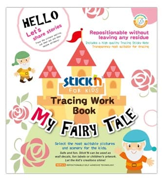 Carte educativa Stick'n Tracing Work Book - My Fairy Tale