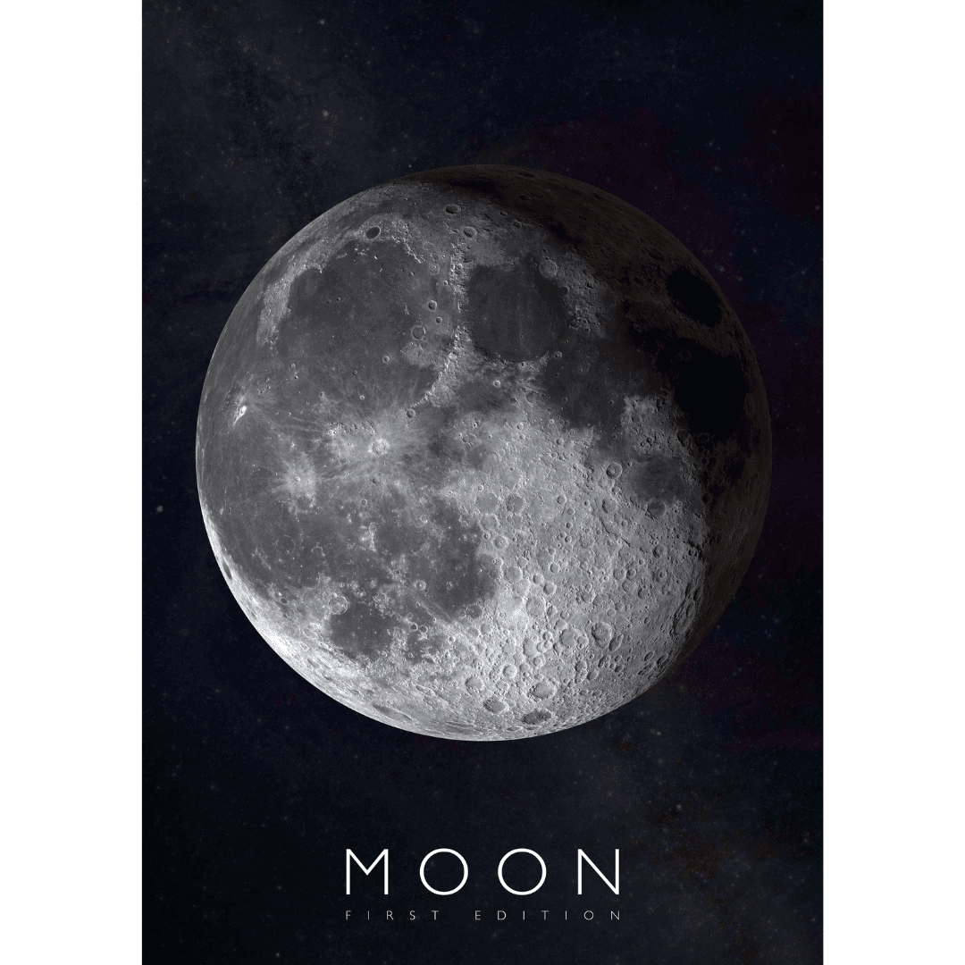Poster AR (Realitate Augmentata), Curiscope Multiverse, Luna,format A1