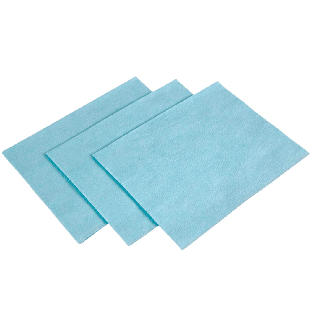 Lavete profesionale pentru Horeca, industrie, suprafata creponata, 40 x 30 cm, 250buc/rola - turcoaz