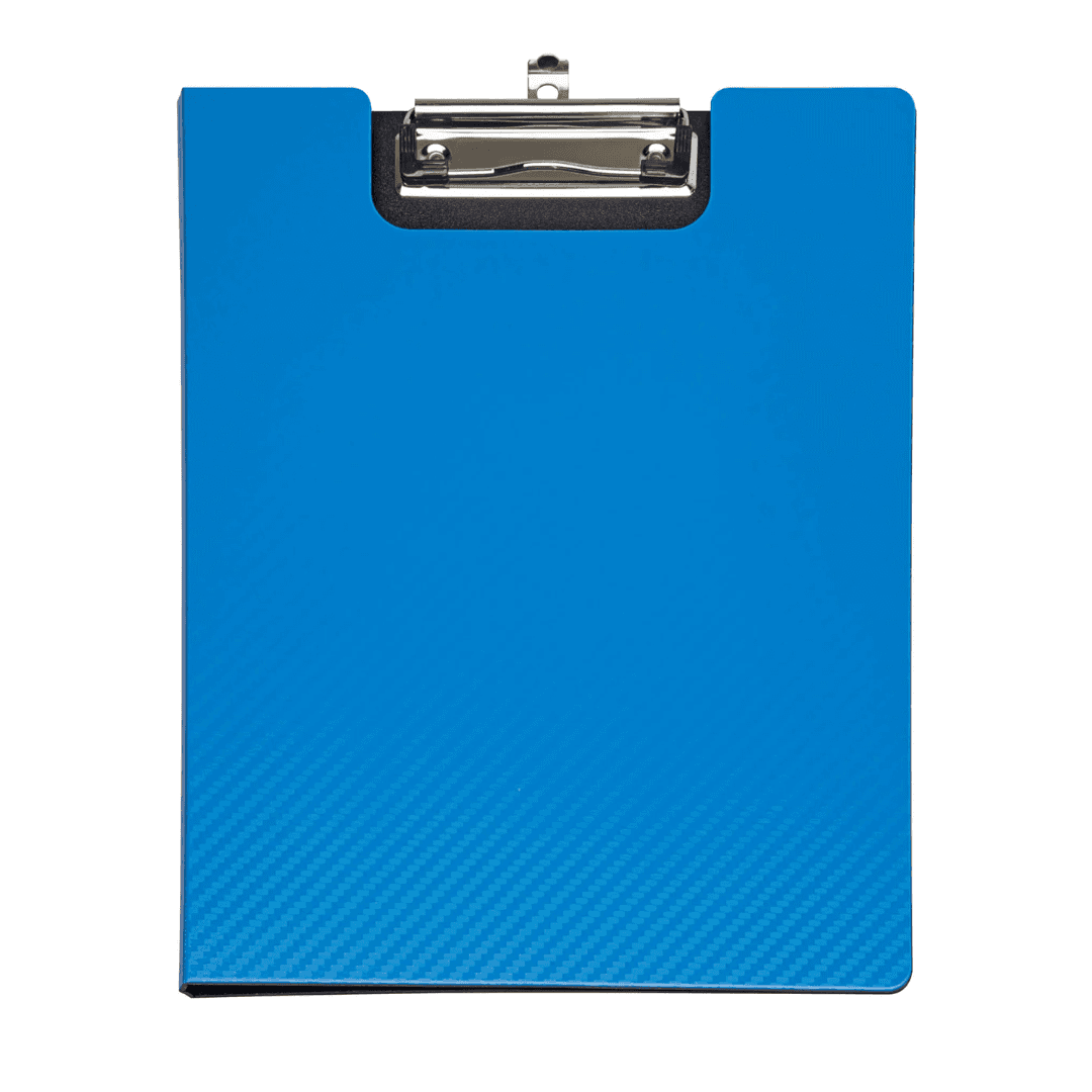 Clipboard dublu A4, plastifiat PP, MAUL Flexx - albastru
