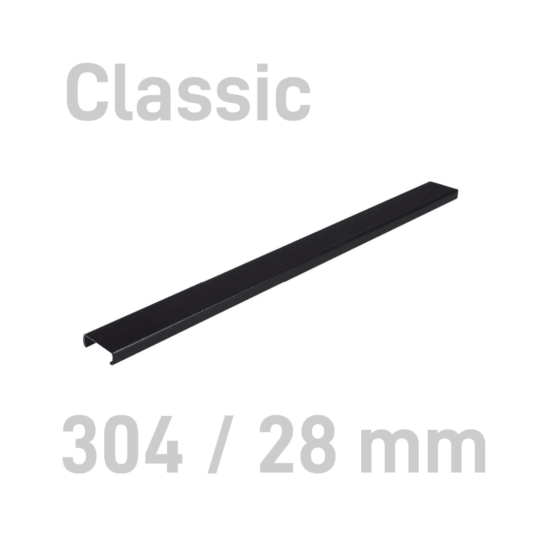 Sina metalica structura panzata, A4, 221-260 pag.(28 mm) 10 buc/set, Metal -BIND OPUS - negru