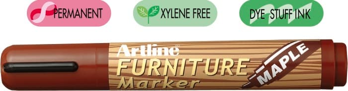 Marker ARTLINE 95, pentru mobilier din lemn (retusuri), corp plastic, varf tesit 2.0-5.0mm - artar