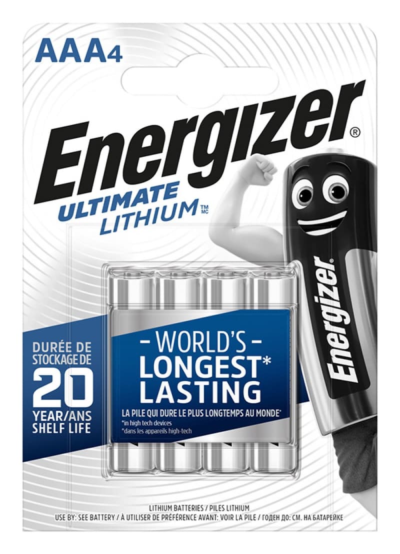 Baterii ENERGIZER Ultimate Lithium AAA, L91, 1.5V, 4 buc/set