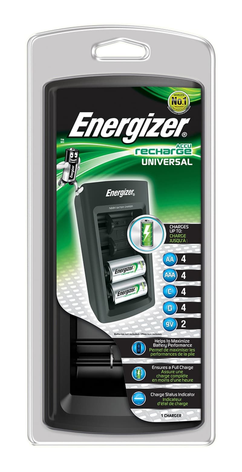 Incarcator acumuatori ENERGIZER AA, AAA, C, D, 9V - universal