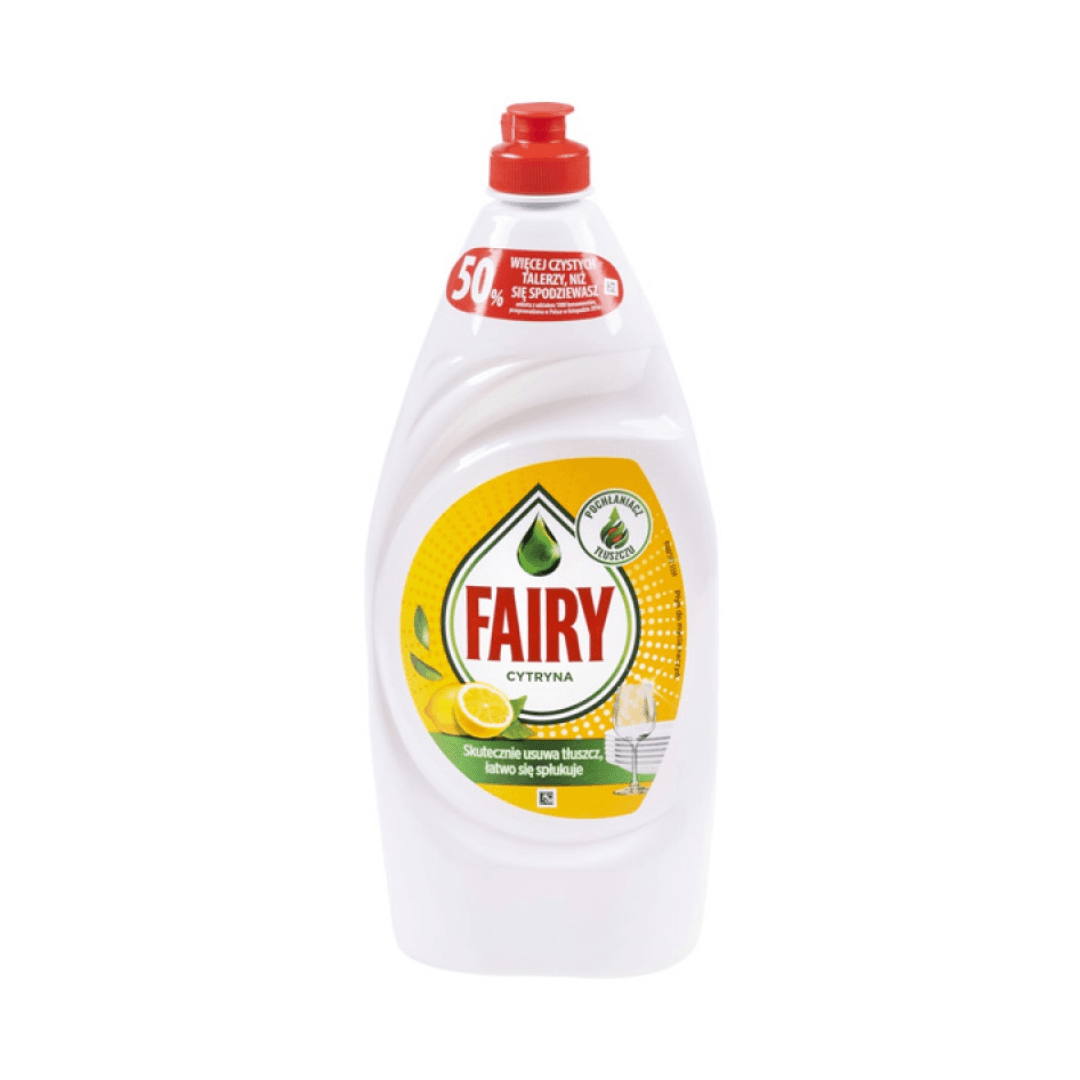 FAIRY Lemon, detergent lichid pentru spalat vase, manual, 900ml