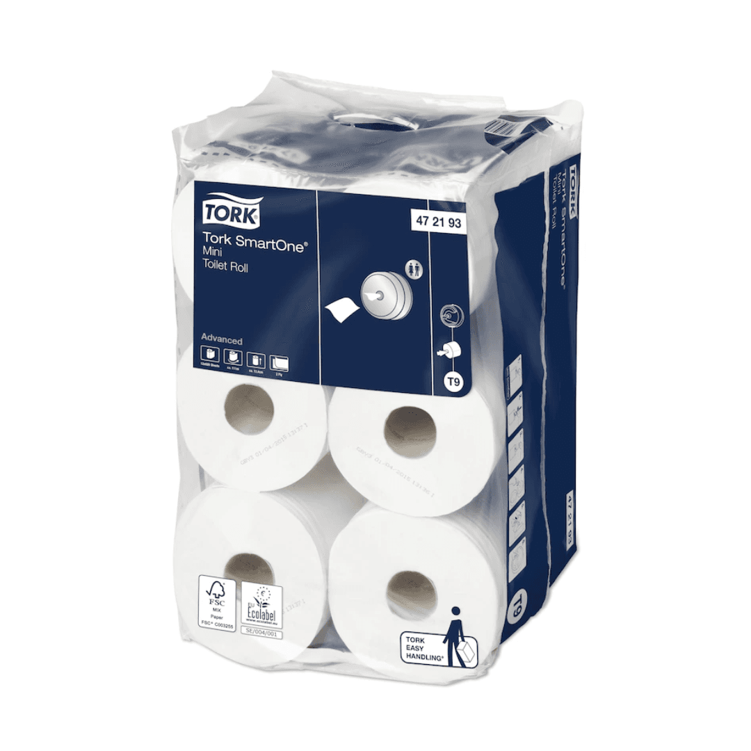 Hartie igienica TORK Advanced SmartOne MINI, 2 straturi, 111.6m, 12 role/bax - alba