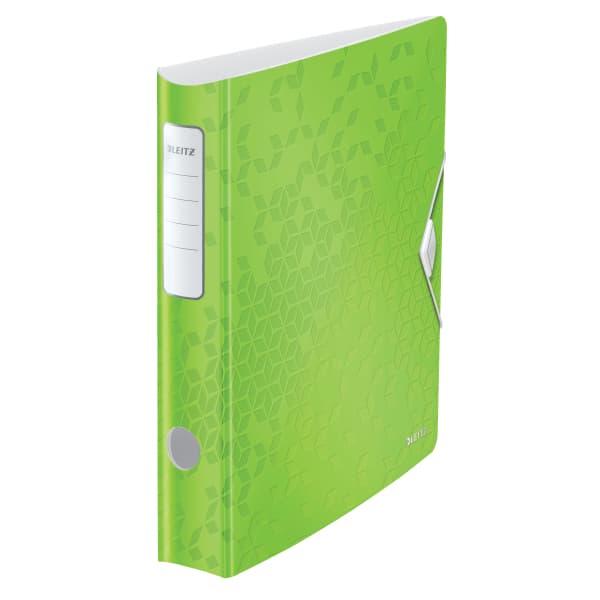 Biblioraft LEITZ 180 Active WOW, polyfoam, partial reciclat, A4, 65 mm, verde
