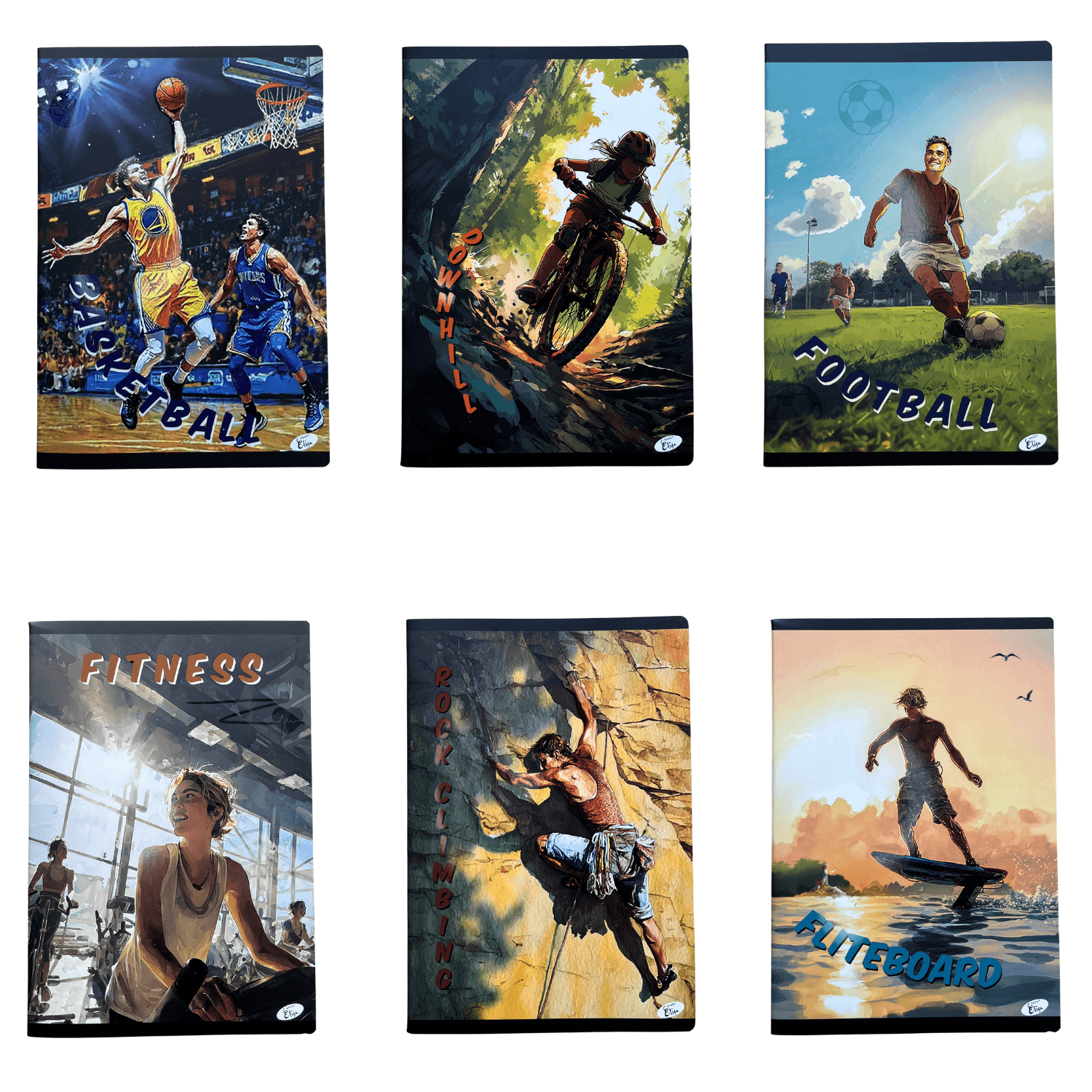 Caiet A4, 60 file, 80gsm, coperta carton 300gsm, design sports anime - matematica