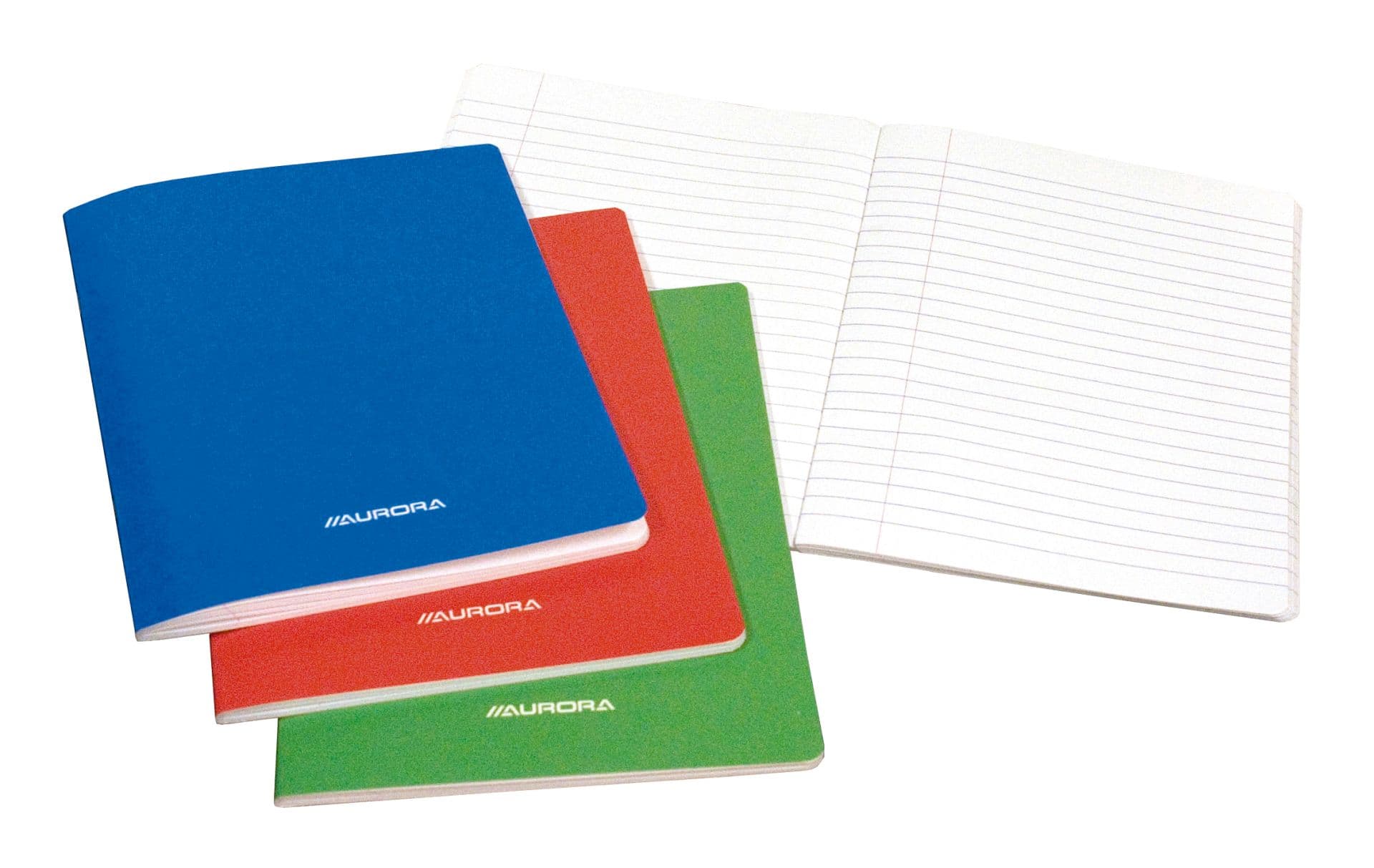 Caiet A5, 36 file - 80gsm, liniat stanga, coperta carton laminat, AURORA - dictando