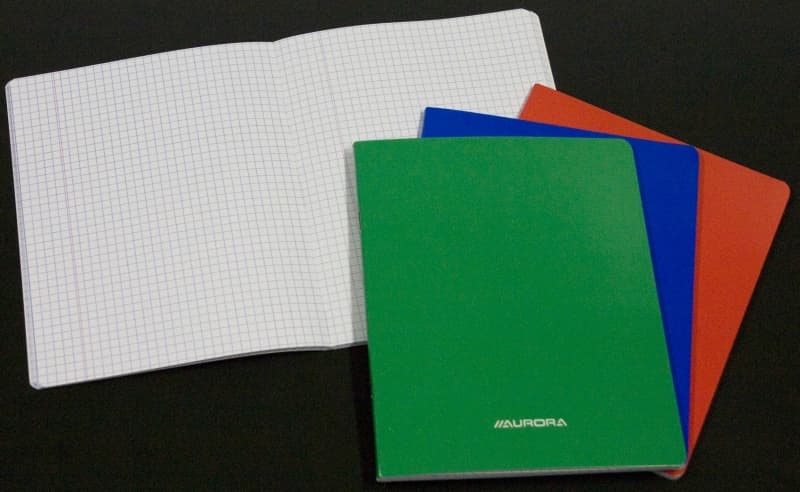 Caiet A5, 36 file - 80gsm, liniat stanga, coperta carton laminat, AURORA - matematica