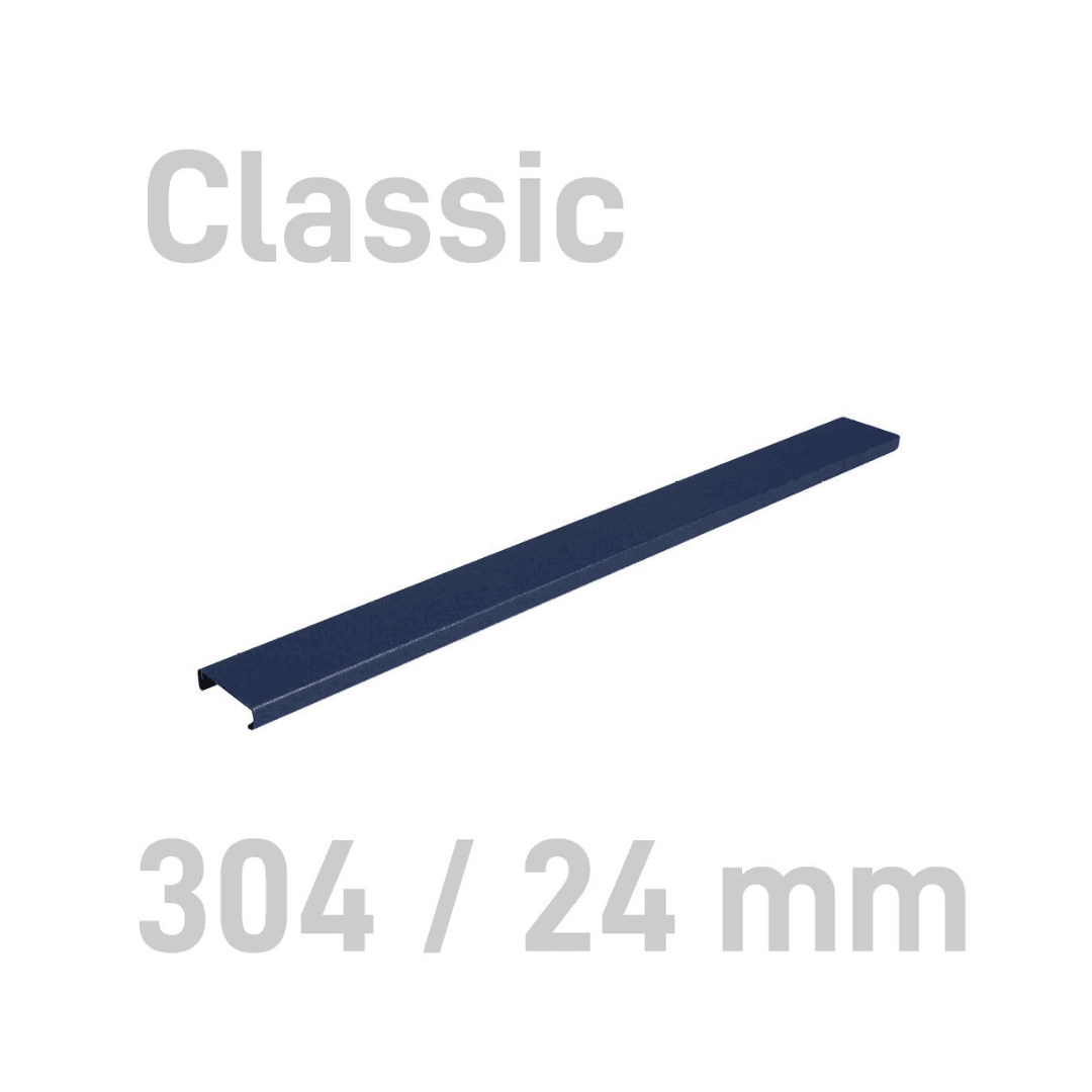 Sina metalica structura panzata, A4, 181-220 pag.(24 mm) 10 buc/set, Metal -BIND OPUS - albastru