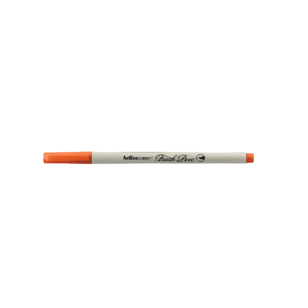 Carioca ARTLINE Supreme Brush Pen, varf flexibil (tip pensula) - portocaliu inchis