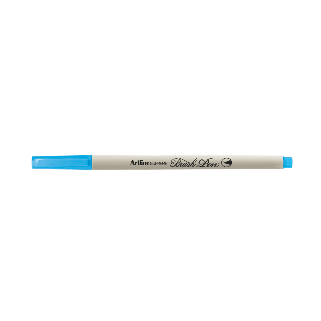 Carioca ARTLINE Supreme Brush Pen, varf flexibil (tip pensula) - albastru pal