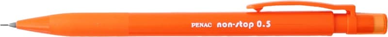Creion mecanic PENAC Non-Stop, rubber grip, 0.5mm, varf plastic - corp orange pastel