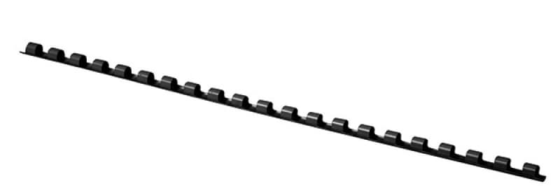 Inele plastic 6 mm, max 25 coli,100buc/cut, Office Products - negru