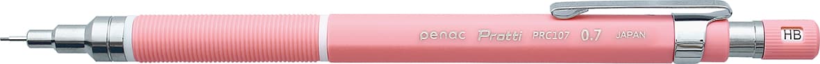 Creion mecanic profesional PENAC Protti PRC-107, 0.7mm, con metalic, varf retractabil, roz