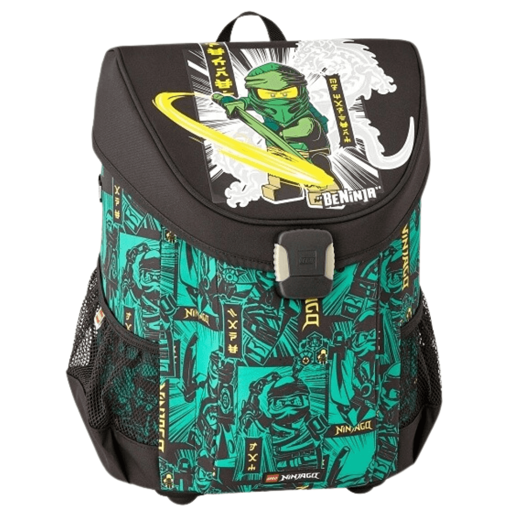Ghiozdan scoala Easy LEGO Core Line - design NinjaGo, Green