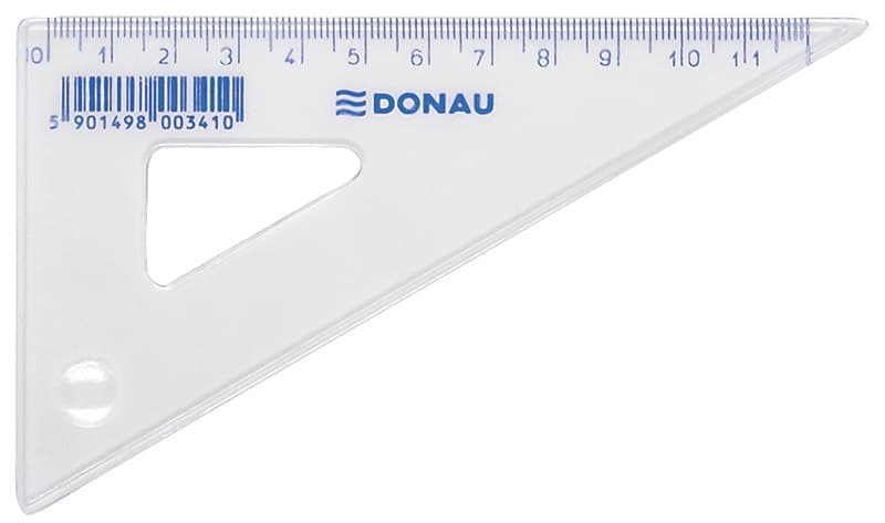 Echer 120mm, 60 grade, DONAU - transparent