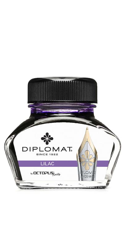 Calimara cu cerneala DIPLOMAT Octopus, 30 ml - liliac