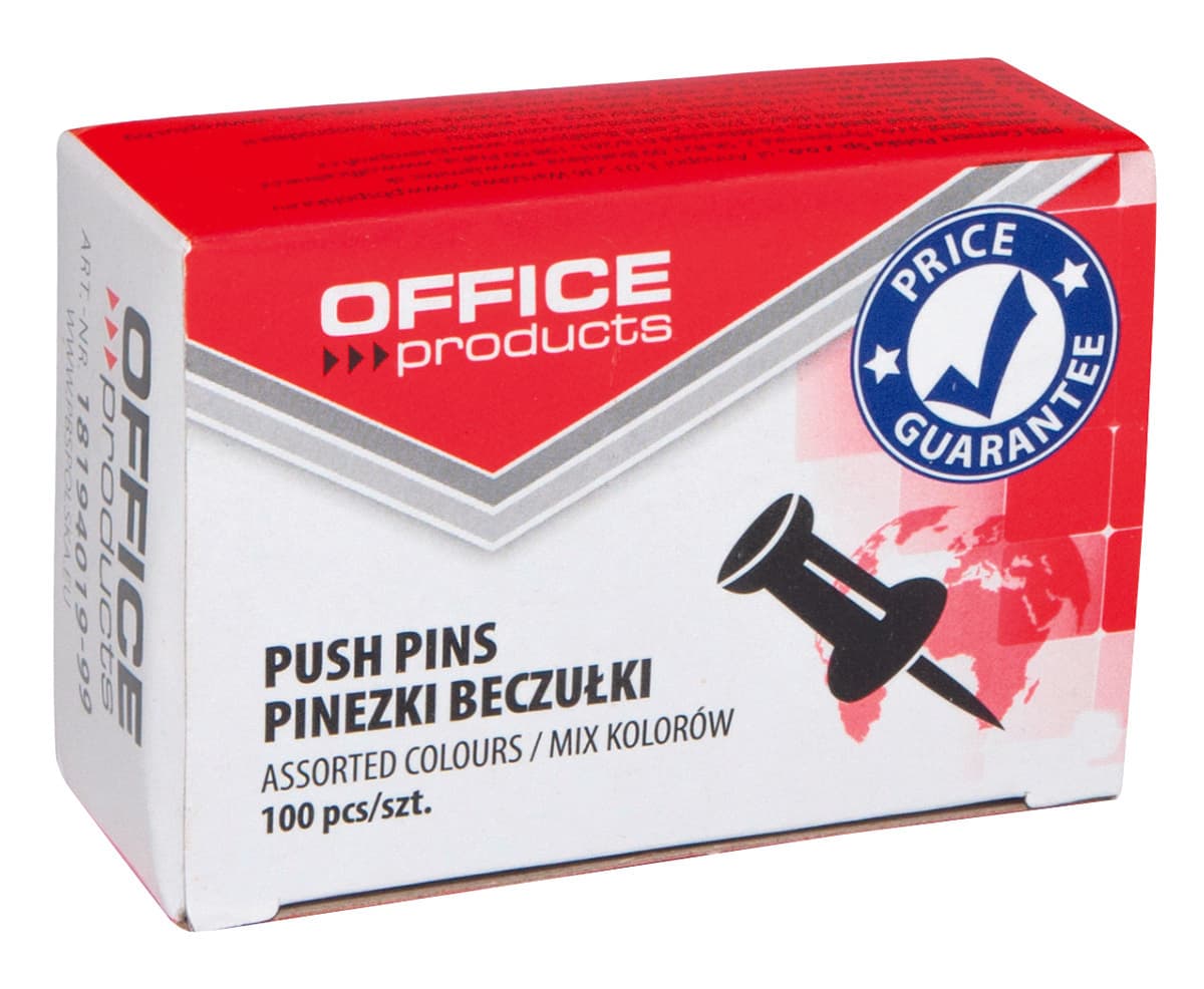 Pioneze panou pluta, 100 buc/cutie, Office Products