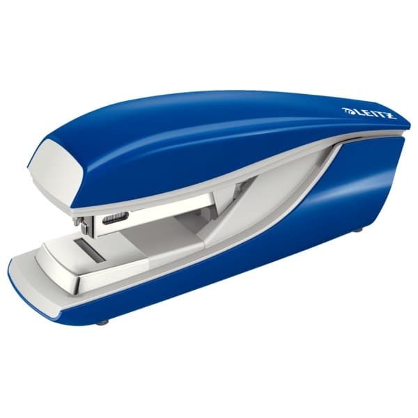 Capsator metalic LEITZ 5505 NeXXt Series, 30 coli, capsare plata, 200 capse P3 incluse, albastru