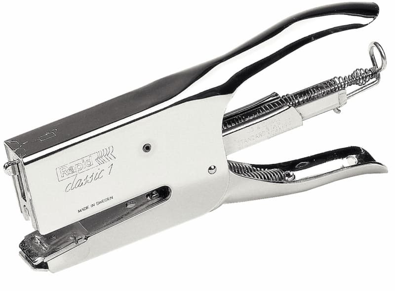 Capsator metalic Classic Rapid K1, tip cleste, 50 coli, cutie, crom