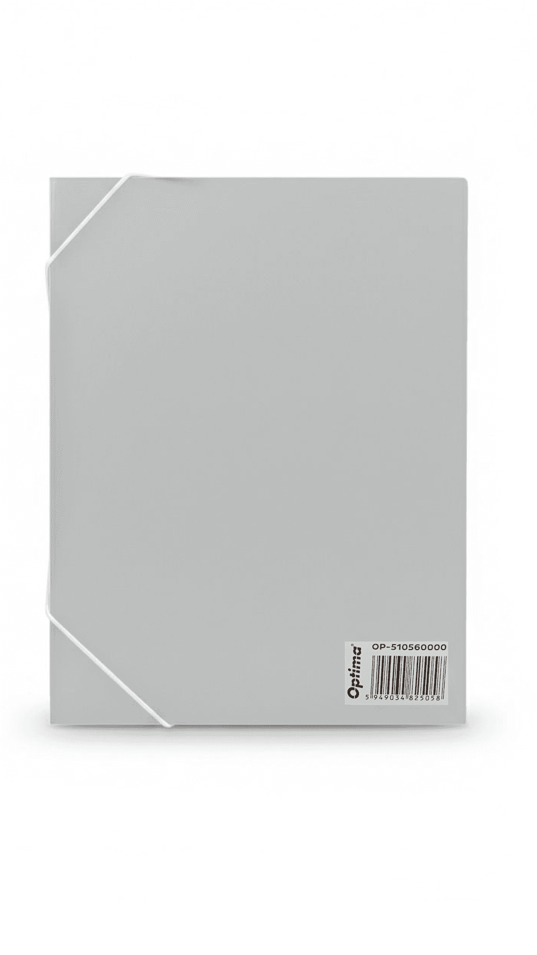 Mapa din plastic cu elastic pe colturi, latime 40mm, 800 microni, Optima - transparent mat