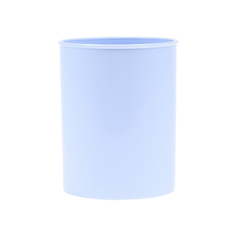 Suport plastic, cilindric, pentru instrumente de scris, D75mm, H-9.5cm, DONAU Life - bleu pastel