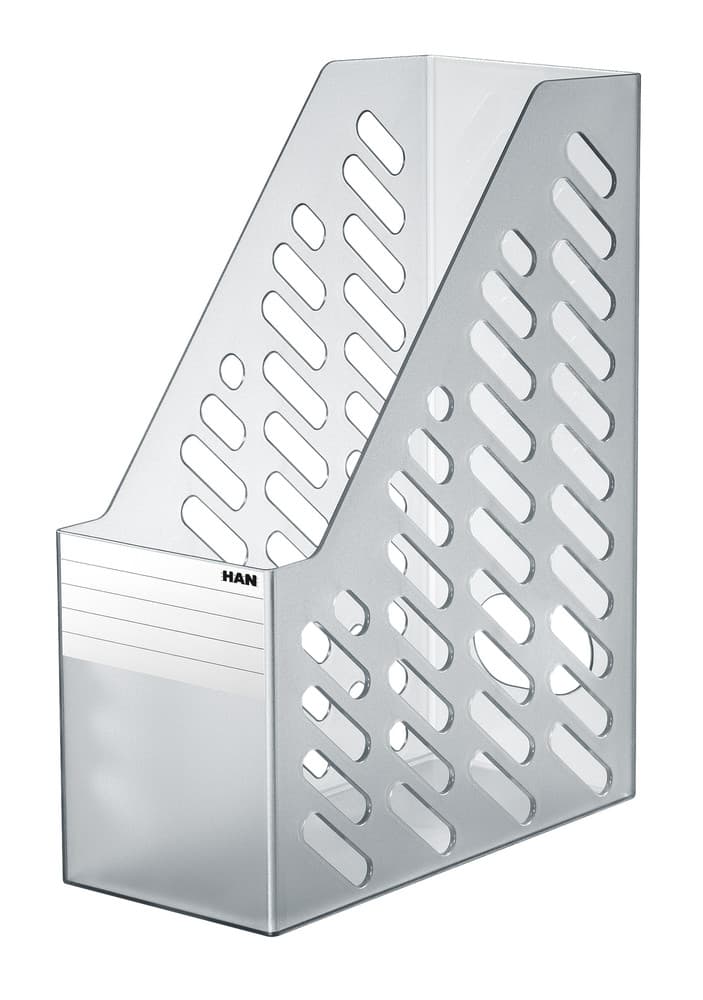 Suport vertical plastic pentru cataloage HAN Klassik XXL - transparent gri