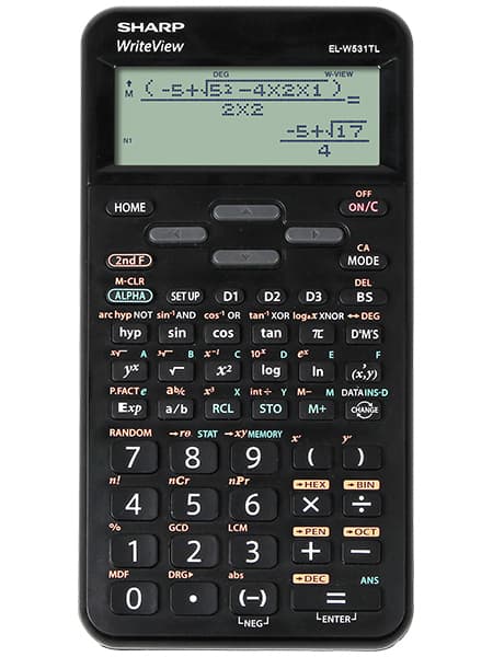 Calculator stiintific, 16 digits, 420 functii, 157x78x15mm, SHARP EL-W531TLBBK - negru