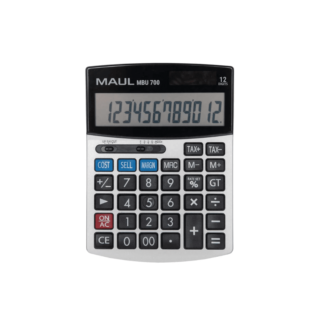 Calculator de birou, 12 digits, MAUL MBU700 - negru