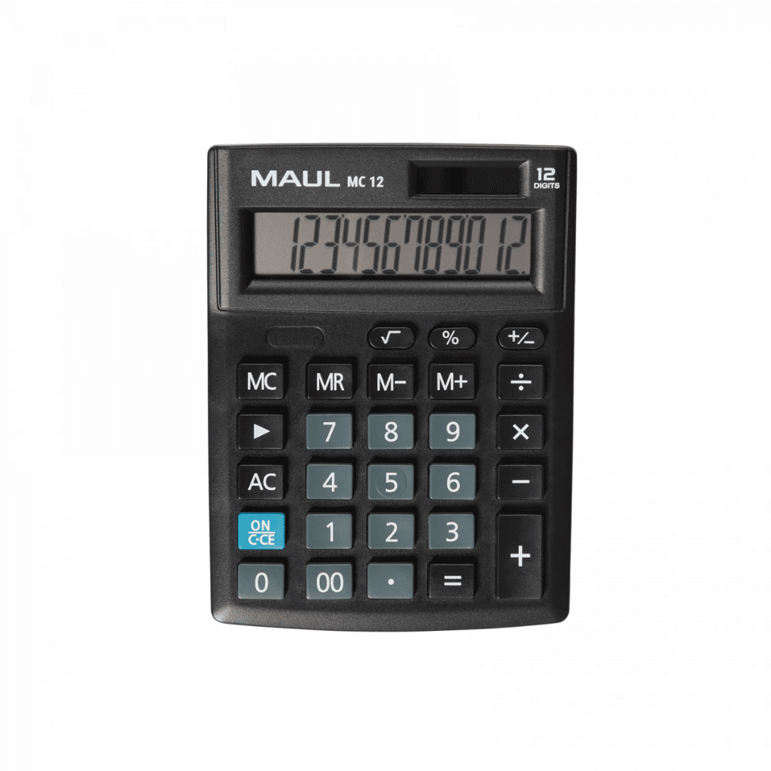 Calculator de birou, 12 digits, MAUL MC12 - negru