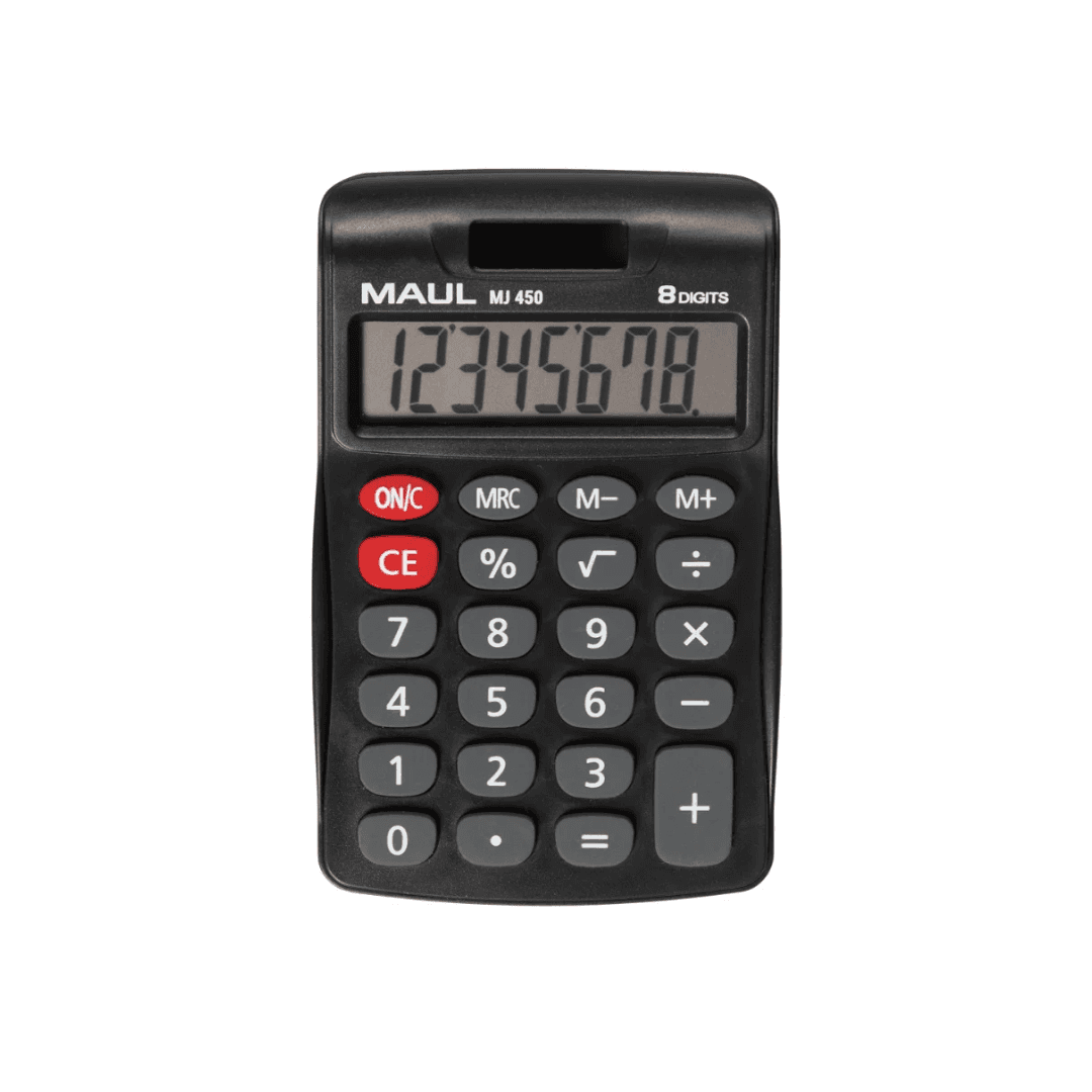 Calculator de birou, 8 digits, MAUL MJ450 - negru