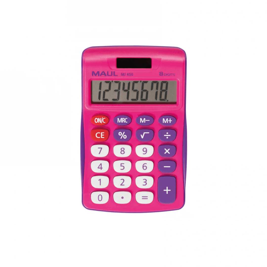 Calculator de birou, 8 digits, MAUL MJ450 - roz