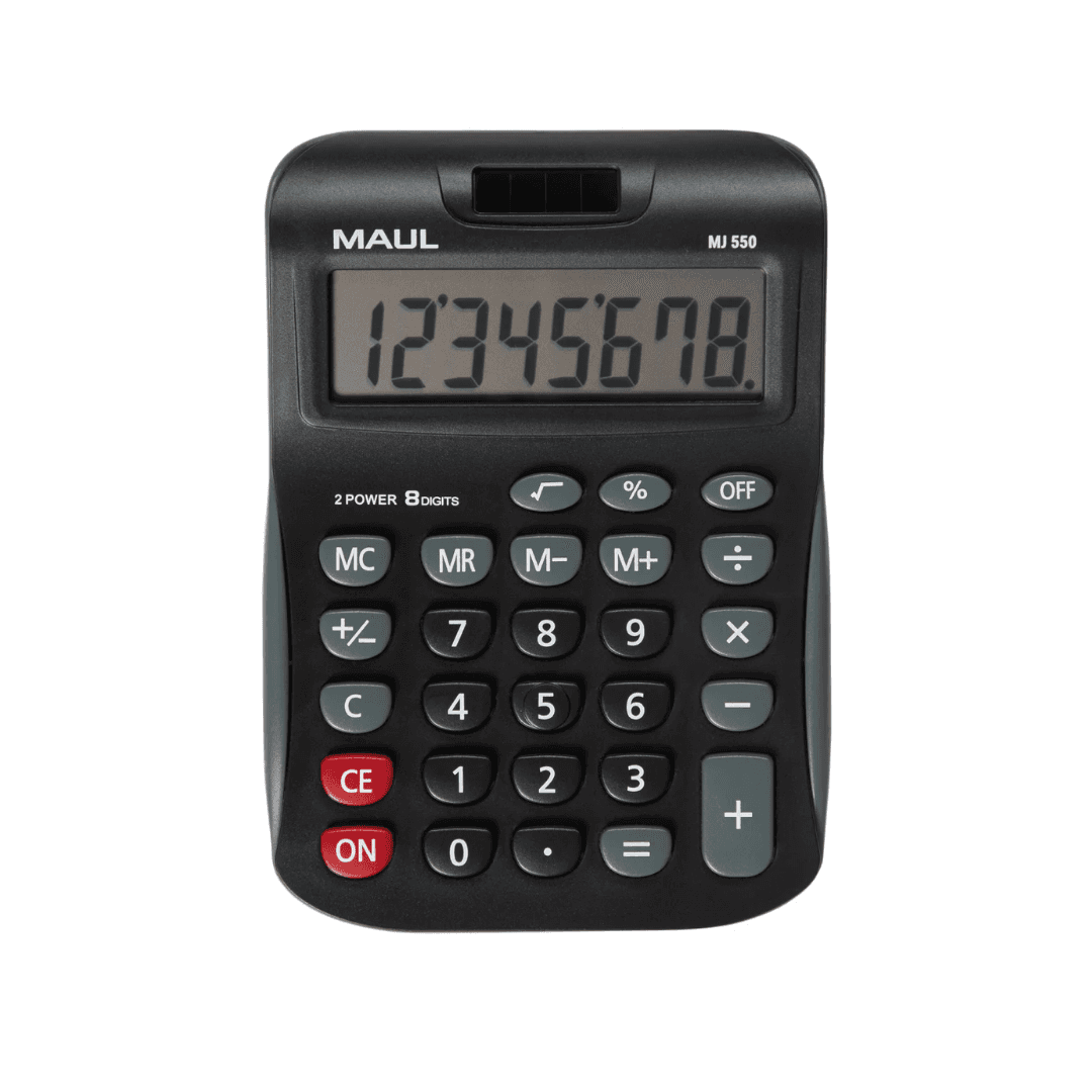 Calculator de birou, 8 digits, MAUL MJ550 - negru