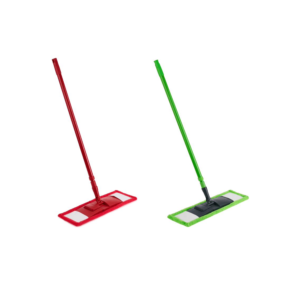 Set mop plat microfibra (coada metalica 110cm, talpica si rezerva mop plat)