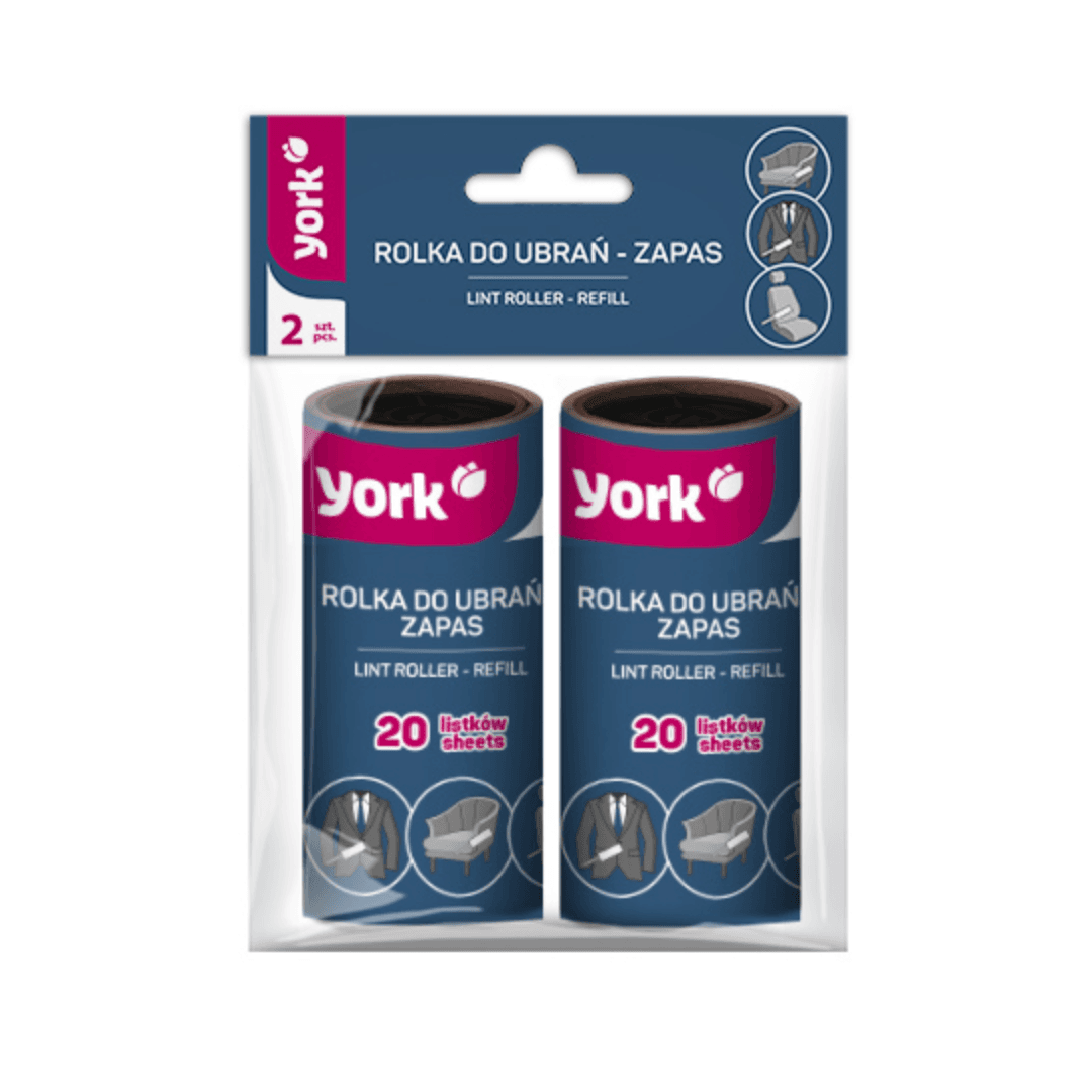 Rezerva rola adeziva pentru scame, par si praf, 2 role/set, YORK
