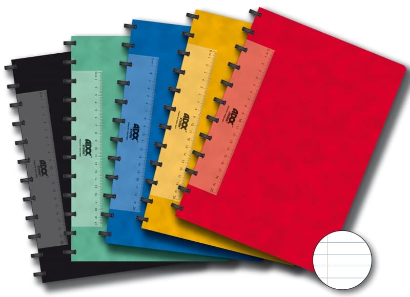 Caiet A4, 72 file - 90gsm, coperta carton color embosat, AURORA Adoc - dictando
