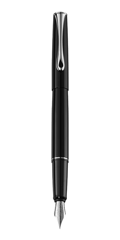 Stilou DIPLOMAT Esteem, cu penita F, din otel inoxidabil - black lacquer