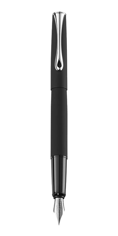 Stilou DIPLOMAT Esteem, cu penita F, din otel inoxidabil - lapis black